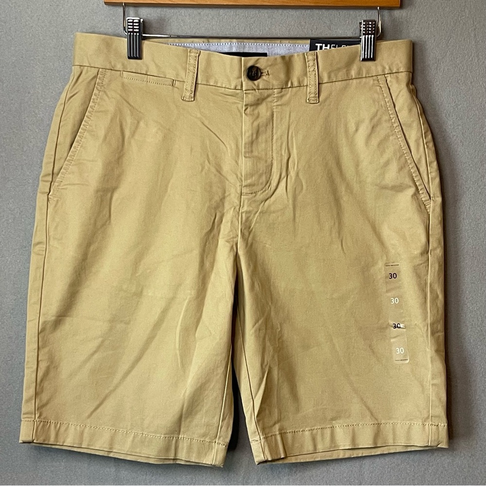 Tommy Hilfiger TH Flex Khaki Shorts Mens 30 Classic Stretch Chino NWT